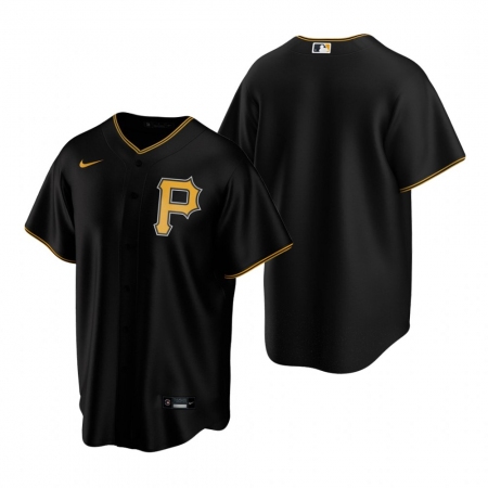 Men's Nike Pittsburgh Pirates Black Alternate Stitched Baseball Jersey