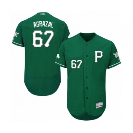 Men's Pittsburgh Pirates #67 Dario Agrazal Green Celtic Flexbase Authentic Collection Baseball Player Jersey