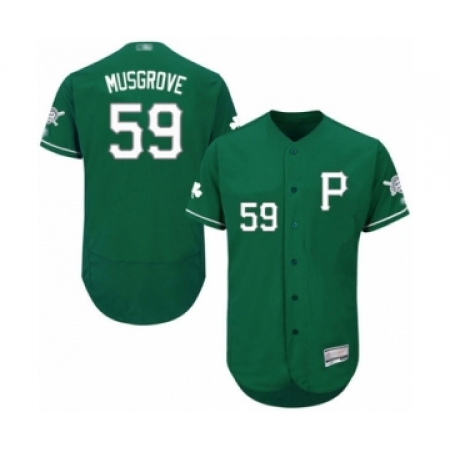 Men's Pittsburgh Pirates #59 Joe Musgrove Green Celtic Flexbase Authentic Collection Baseball Player Jersey