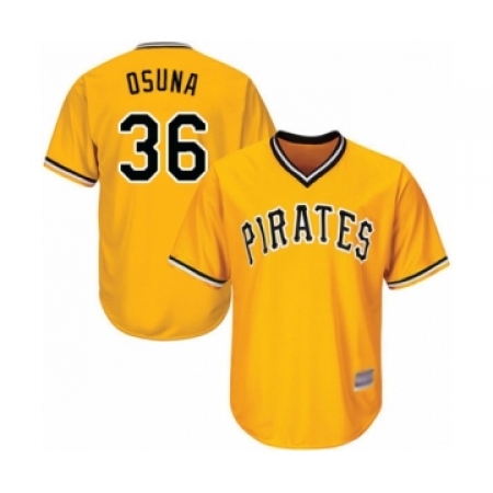 Youth Pittsburgh Pirates #36 Jose Osuna Authentic Gold Alternate Cool Base Baseball Player Jersey