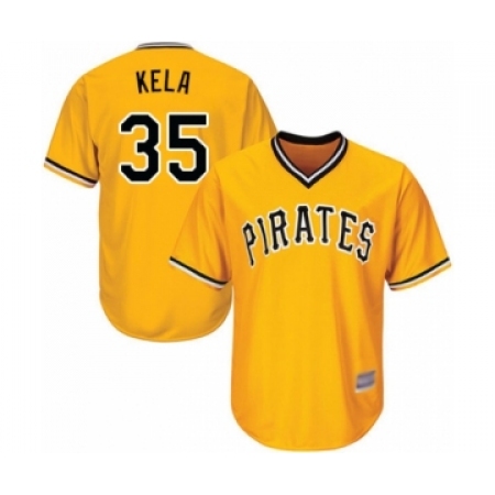 Youth Pittsburgh Pirates #35 Keone Kela Authentic Gold Alternate Cool Base Baseball Player Jersey
