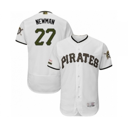 Men's Pittsburgh Pirates #27 Kevin Newman White Alternate Authentic Collection Flex Base Baseball Player Jersey