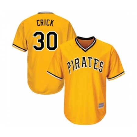 Youth Pittsburgh Pirates #30 Kyle Crick Authentic Gold Alternate Cool Base Baseball Player Jersey